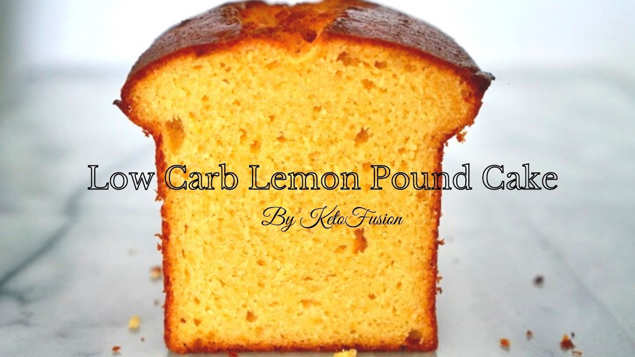 The Best Low Carb Moist Lemon Pound Cake / 1g Net Carb Keto Pound Cake