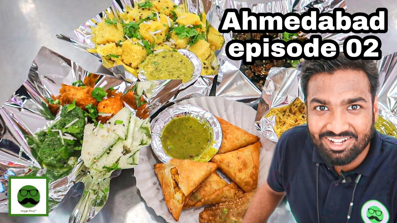 Gujarati Farsan in Ahmedabad with Veggiepaaji | Indian Street Food | Ep 02