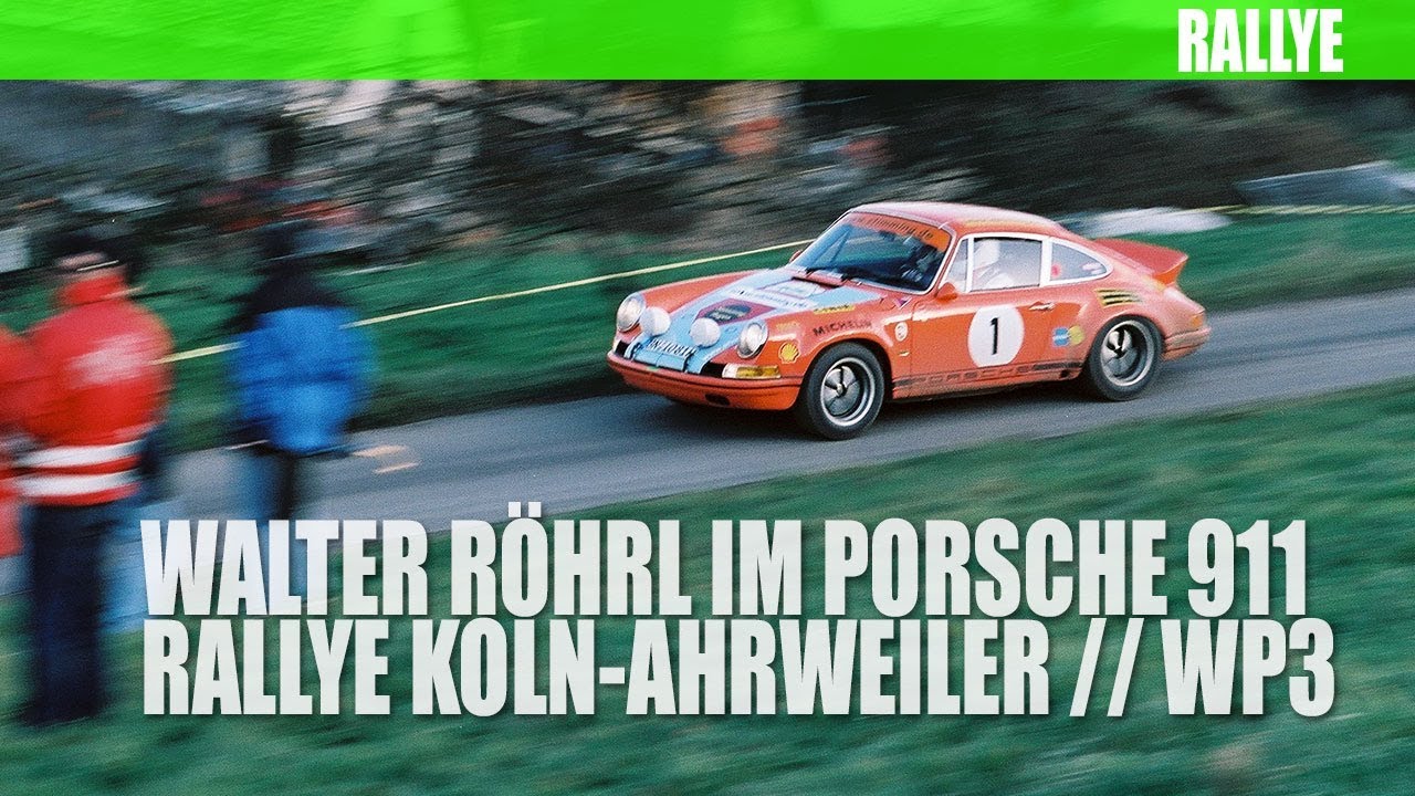 Walter Röhrl im Porsche 911 - Sonderprüfung 3 (Sahrbachtal) - exklusives Video mit der Rallyelegende