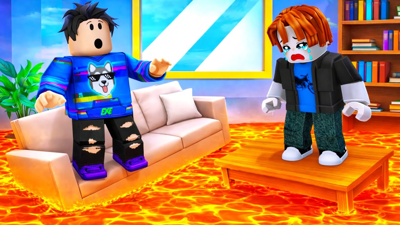 PODEAUA e LAVA in Roblox..
