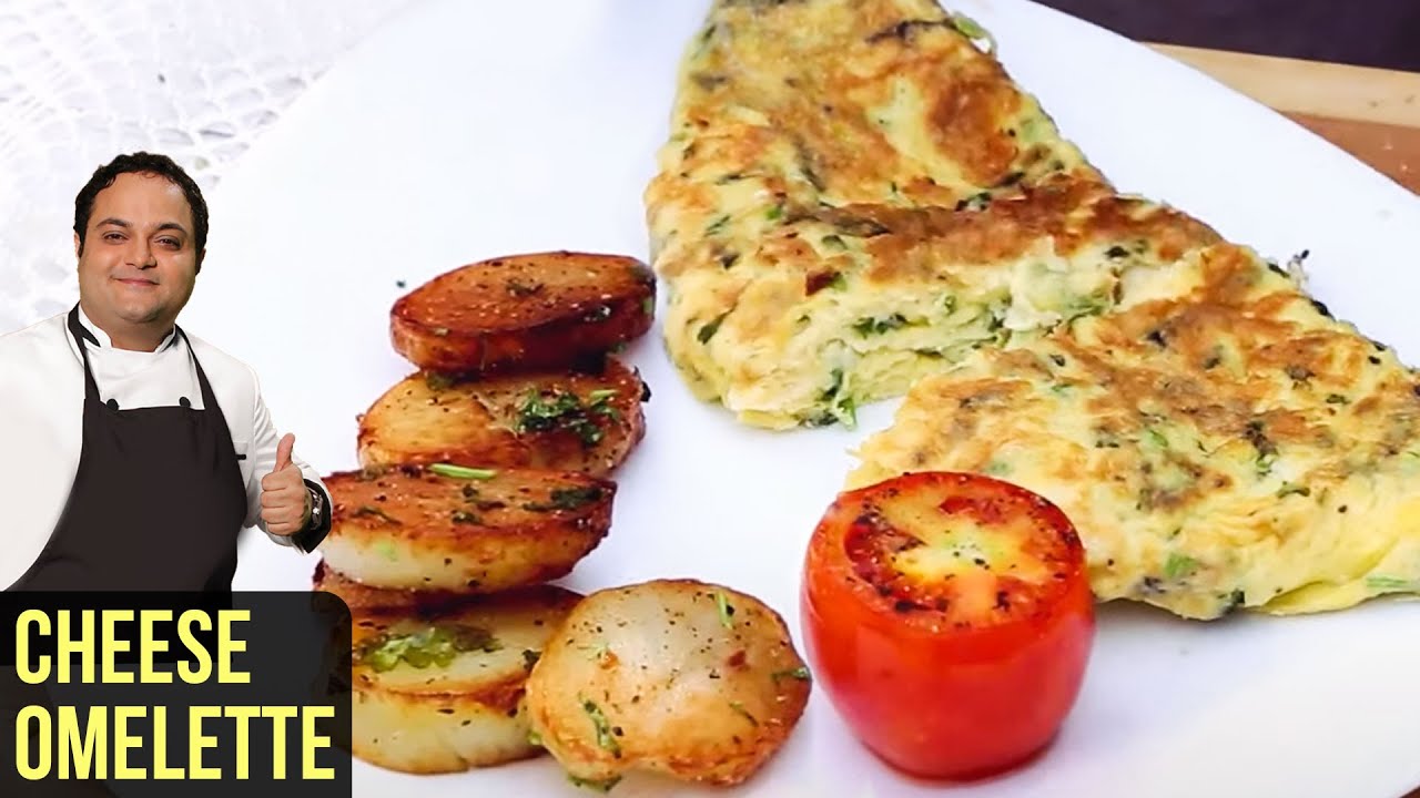 Cheese Omelette Recipe  | How To Make Cheese Omelette & Cilantro Potatoes Recipe | Breakfast Recipe