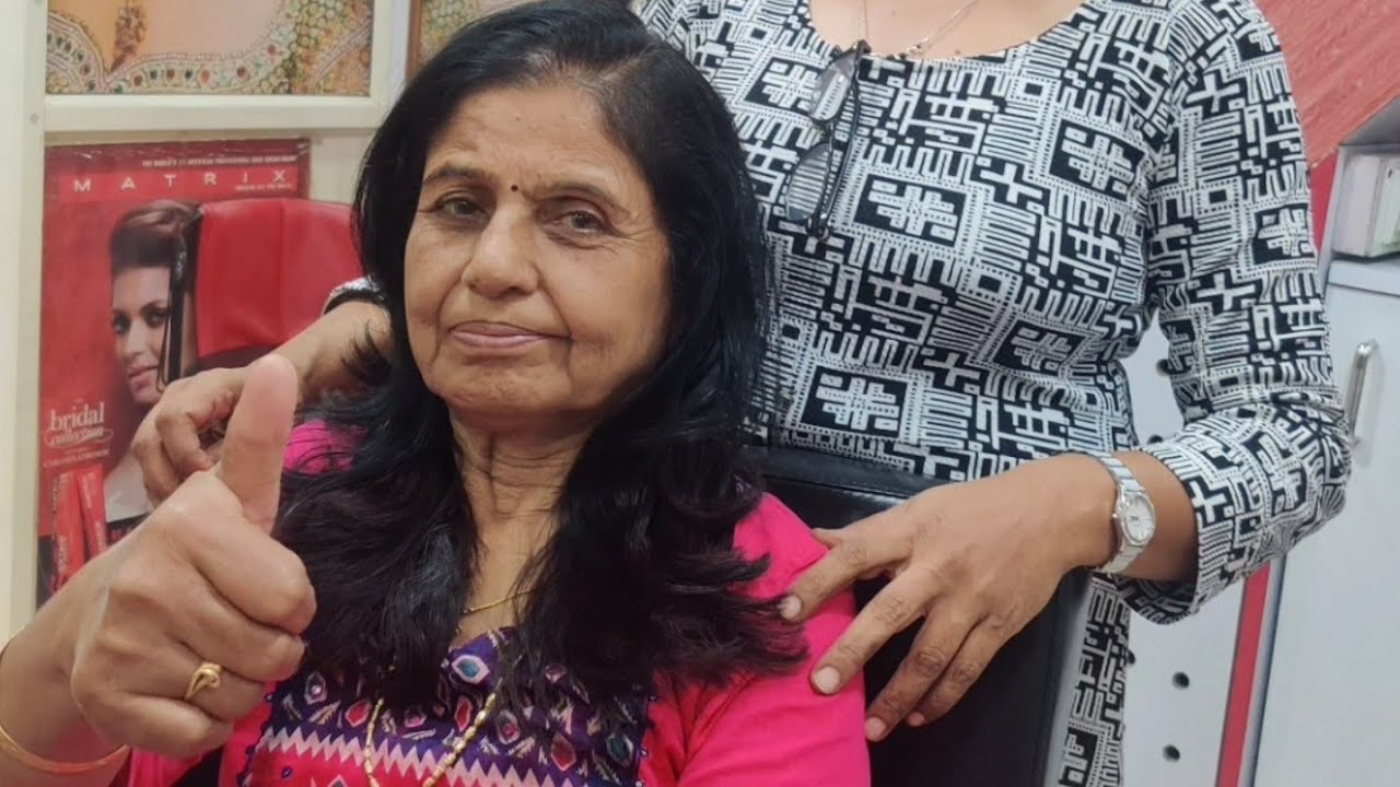 Indian granny haircut#fabulous /fashion haircut for older women over 60 to 70#medium length haircut