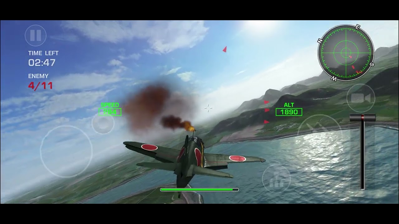 Axis Msn 9 🇯🇵J2M Raiden🇯🇵 knocks out Ships & 3 🇺🇸P-40 Warhawks🇺🇸 #WingsOfSteelPacific
