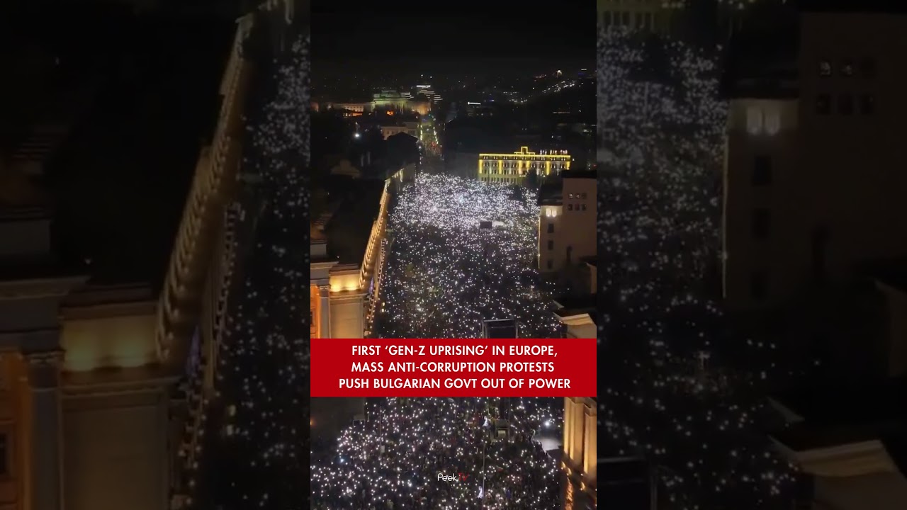 First Gen-Z Protest in Europe #PeekTv #News #Genz #Bulgaria #Protest #Europa