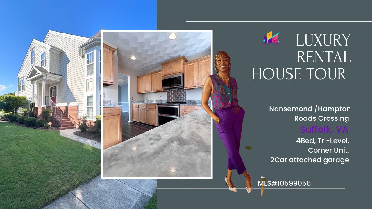 Luxury Suffolk VA Rental 4BR Tri-Level in Hampton Roads Crossing | Luxury Rental Home in USA