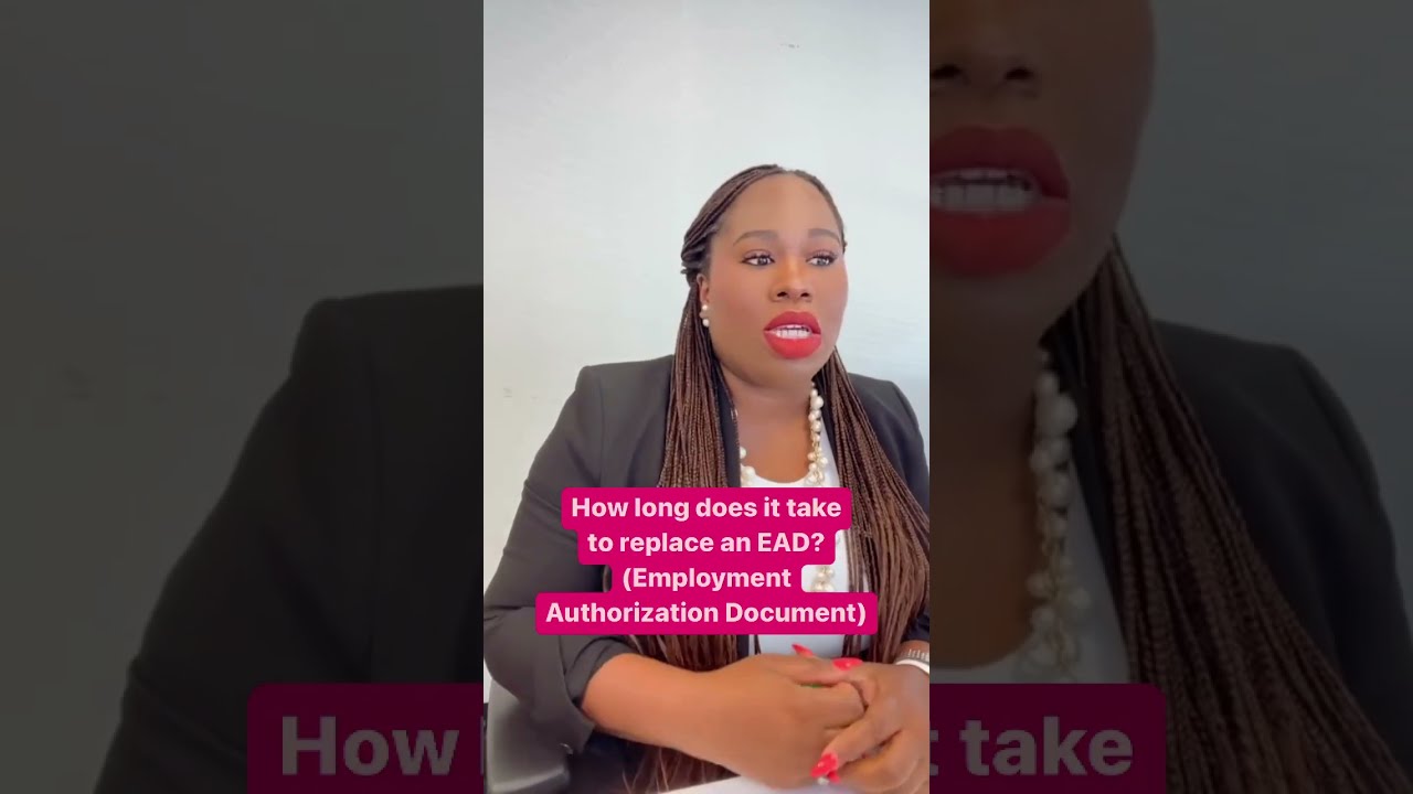 A lost, stolen, or damaged EAD (Employment Authorization Document) must be replaced immediately!