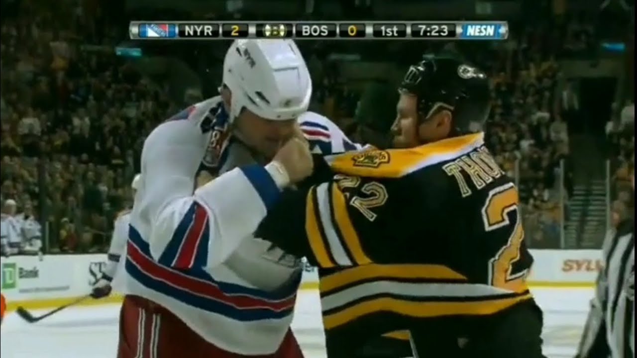 Rangers - Bruins rough stuff 10/23/10