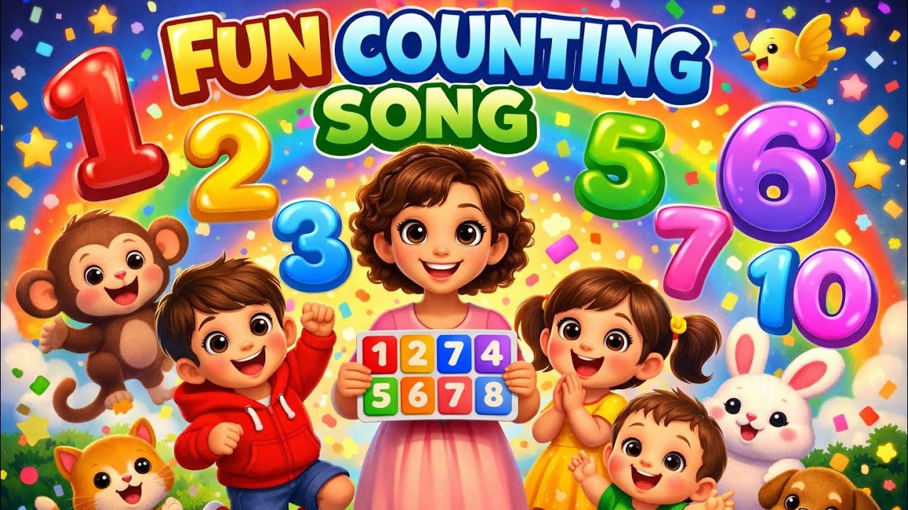 Fun Counting Song 1 to 10 🎵 | Learn Numbers with Dance & Clap! | Kids Counting Song ||YTPEOM||