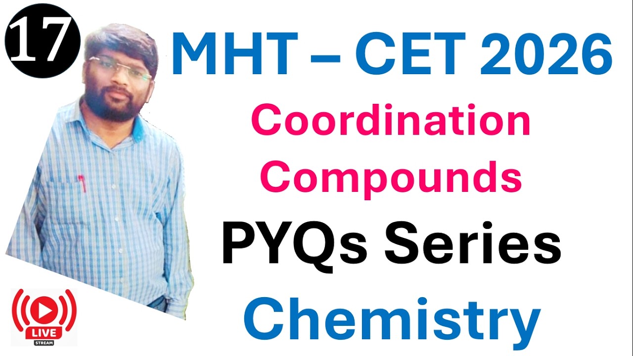 Coordination Compounds I MHT CET 2026 I Chemistry