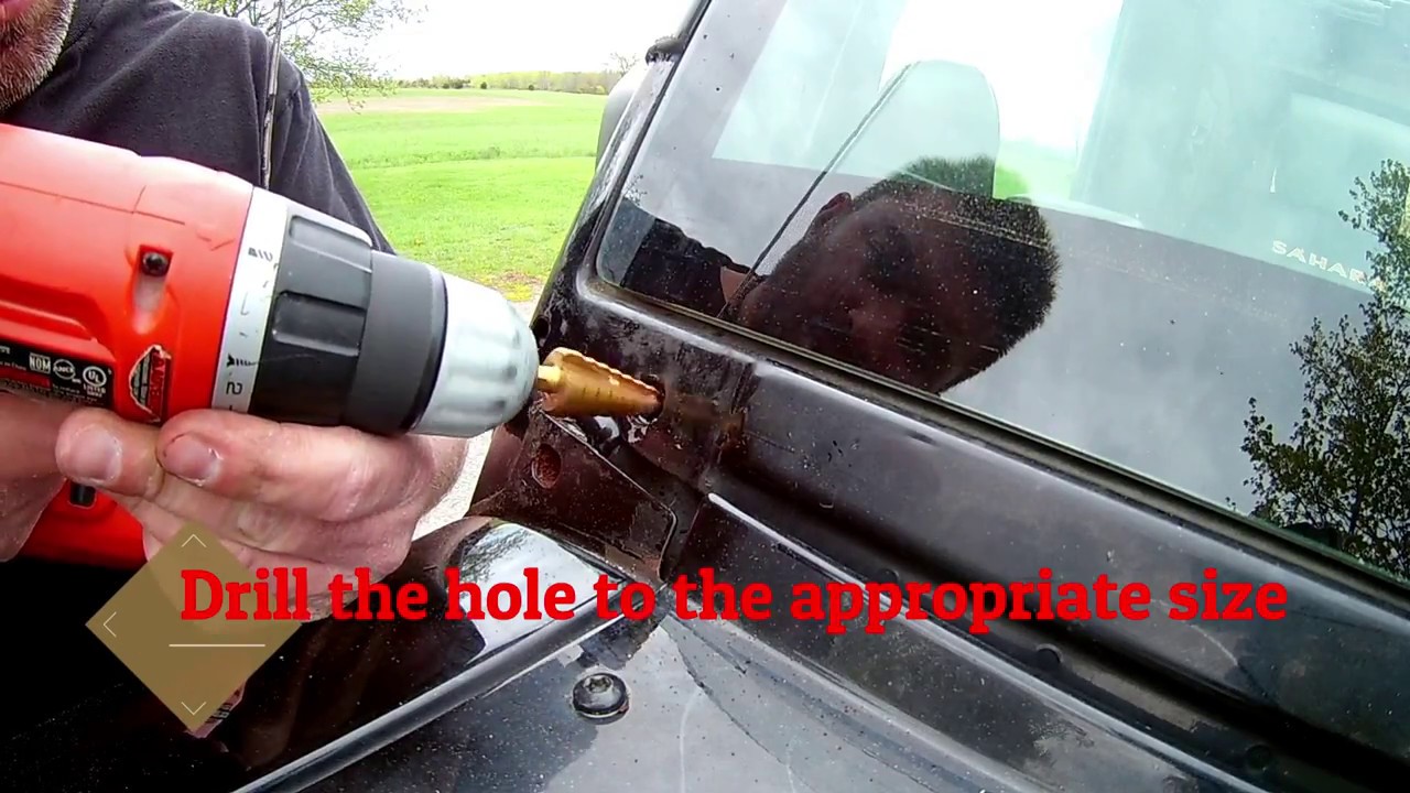 Fix a Jeep  Windshield Bolt with Rivet Nut (Rivnut)