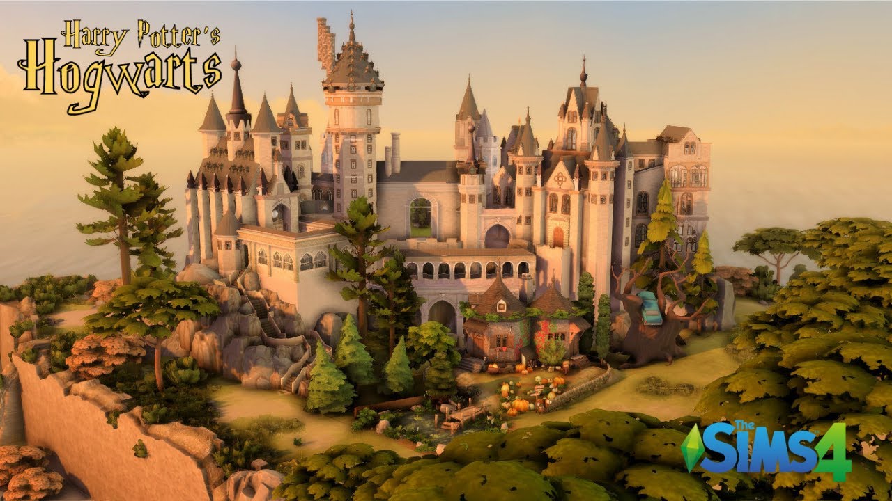 I BUILT HOGWARTS IN THE SIMS 4! 🧙🏻‍♂️⚡ | The Sims 4 Speedbuild [Harry Potter] | NO CC