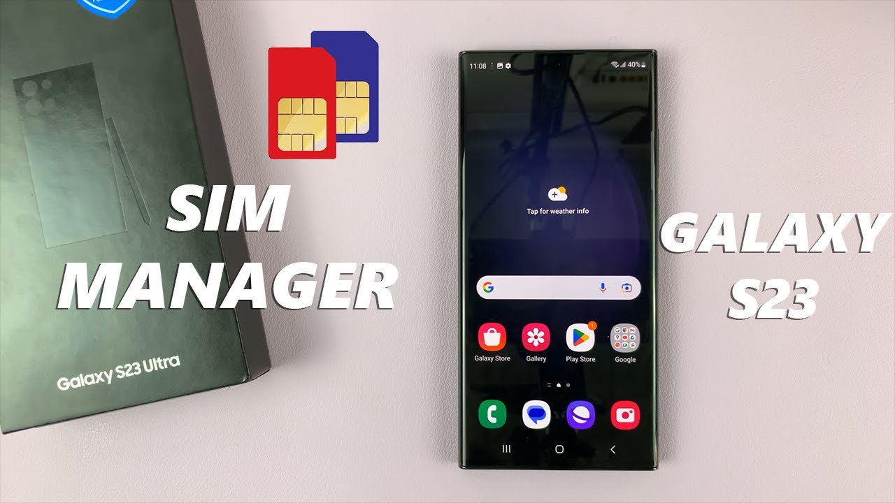 Как управлять двумя SIM-картами (менеджер SIM-карт) в Samsung Galaxy S23, S23+ и S23 Ultra