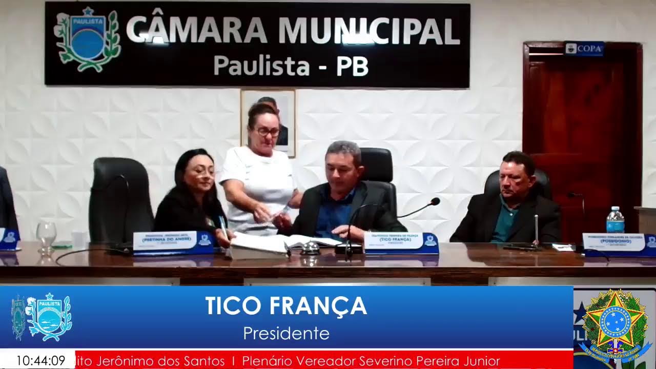 AO VIVO: SESSÃO ORDINÁRIA DA CÂMARA MUNICIPAL DE PAULISTA – 17/03/2026