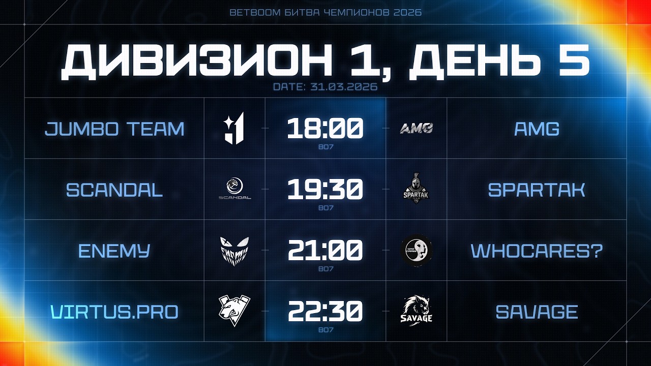 [BetBoom Битва Чемпионов: Сплит #3] Дивизион 1 | День 5