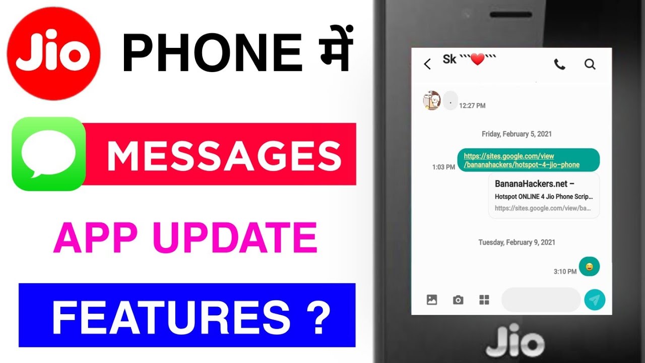 🔥JIO PHONE MESSAGE APP NEW UPDATE TODAY🔥