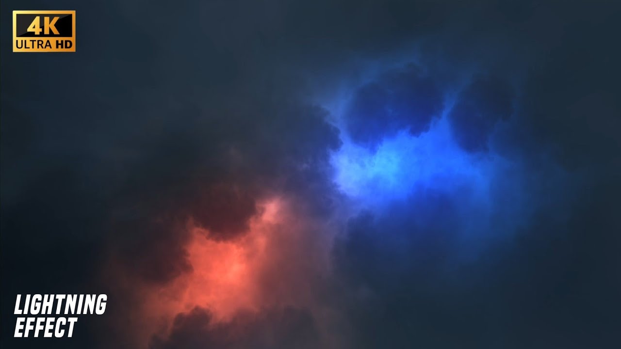 4K Lighting Sky 🌩 Video Element || Free To Use || VFX GURU