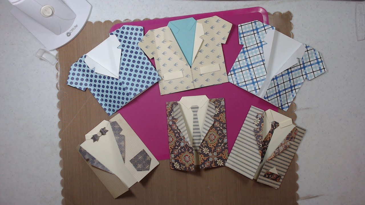 Mens Shirt Best Dressed Tutorial Create A Card Shape Dies Crafters Companion DIY