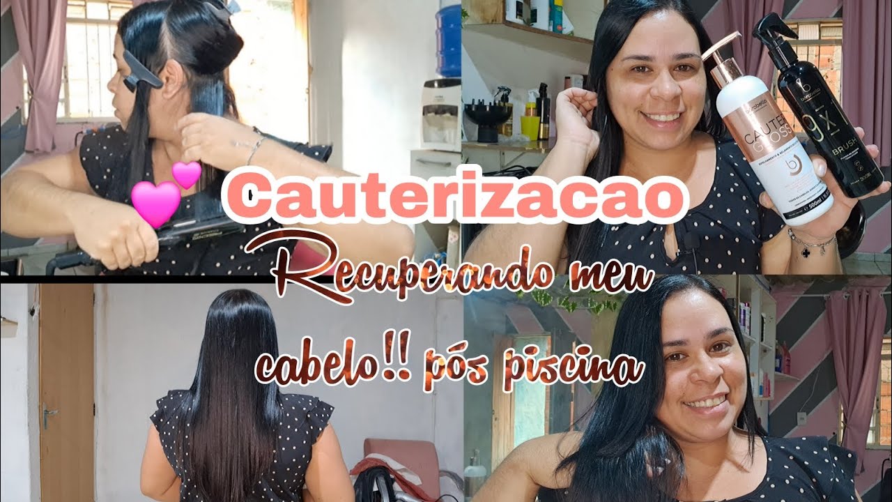 ❇️ (CAUTERIZACAO) Recuperando meu cabelo pós praia 💥