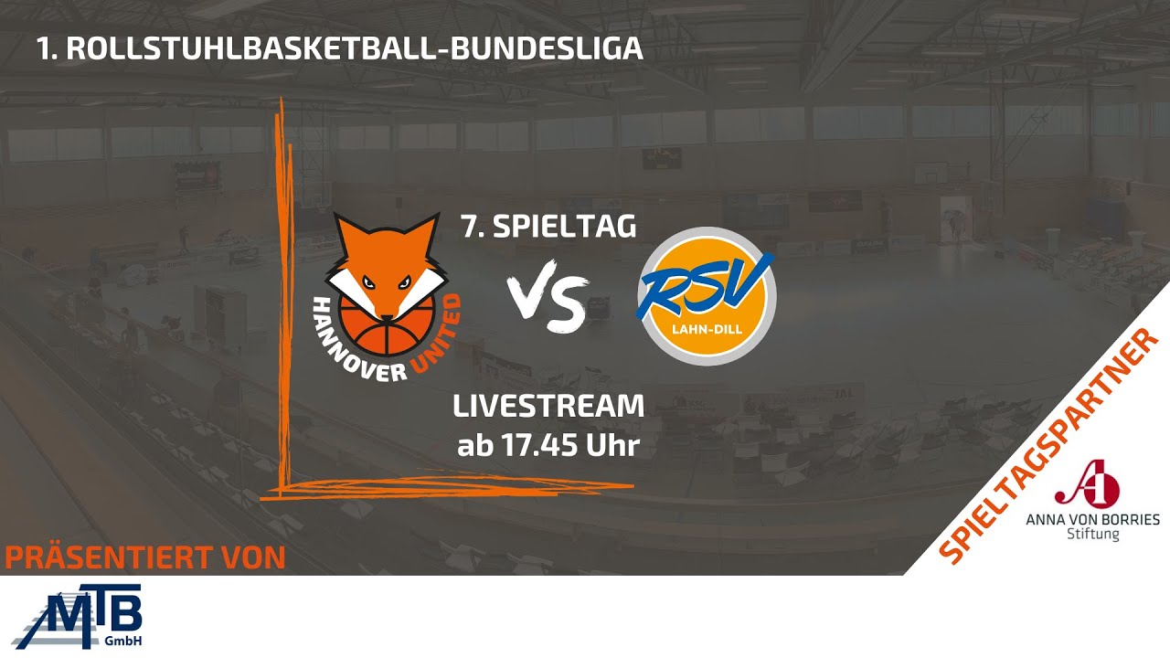 RBBL1 || 7. Spieltag | 18 Uhr | Hannover United - RSV Lahn-Dill