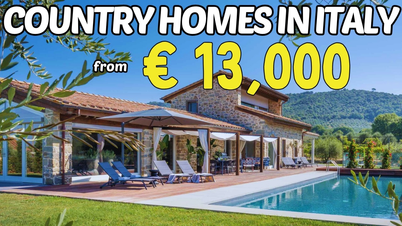 5 Incredible Houses in Italy You Can Buy for Less Than &euro;20,000- Cheap Houses in Italy for Sale 🏠🔑🌍