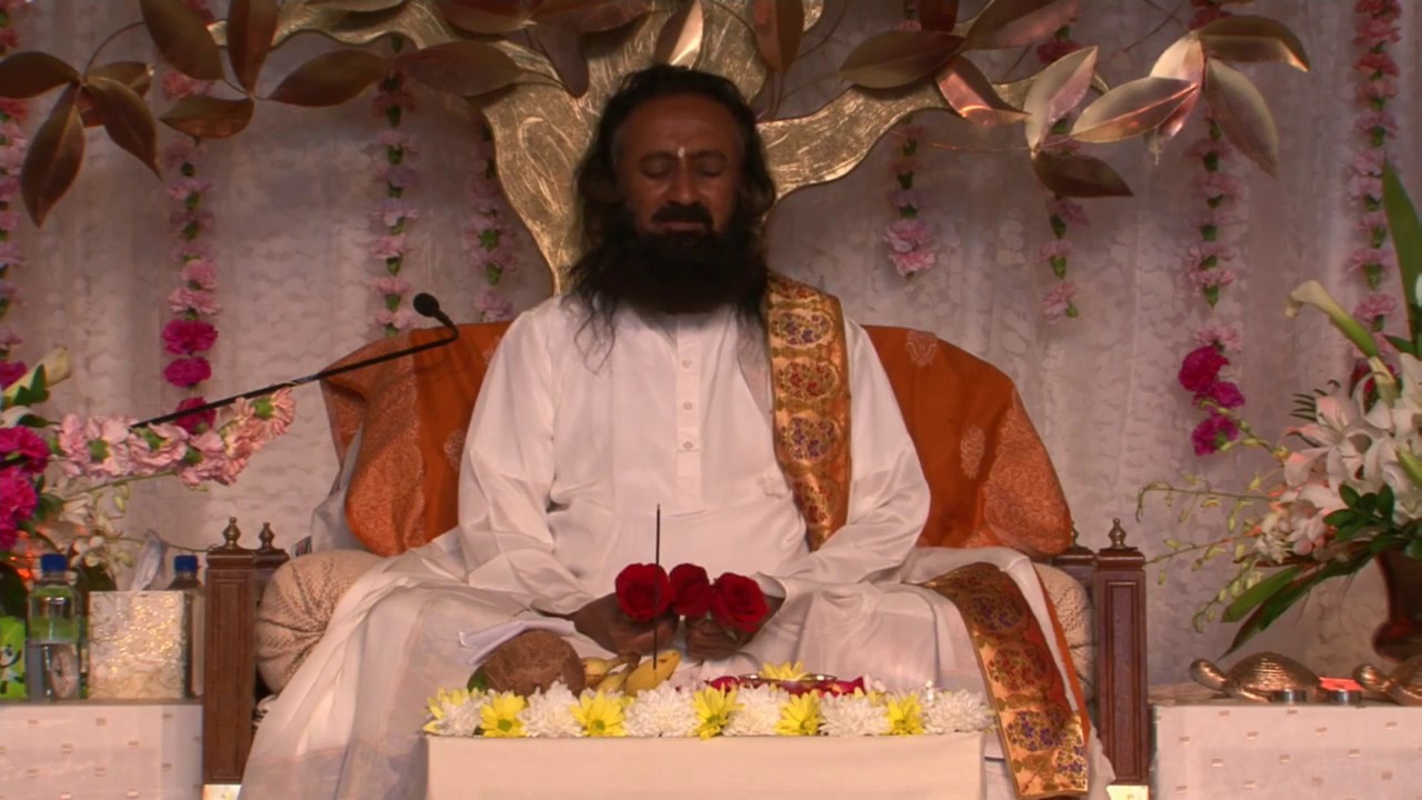 Guru Puja: Guruji himself performing on Guru Purnima 9 July 2017