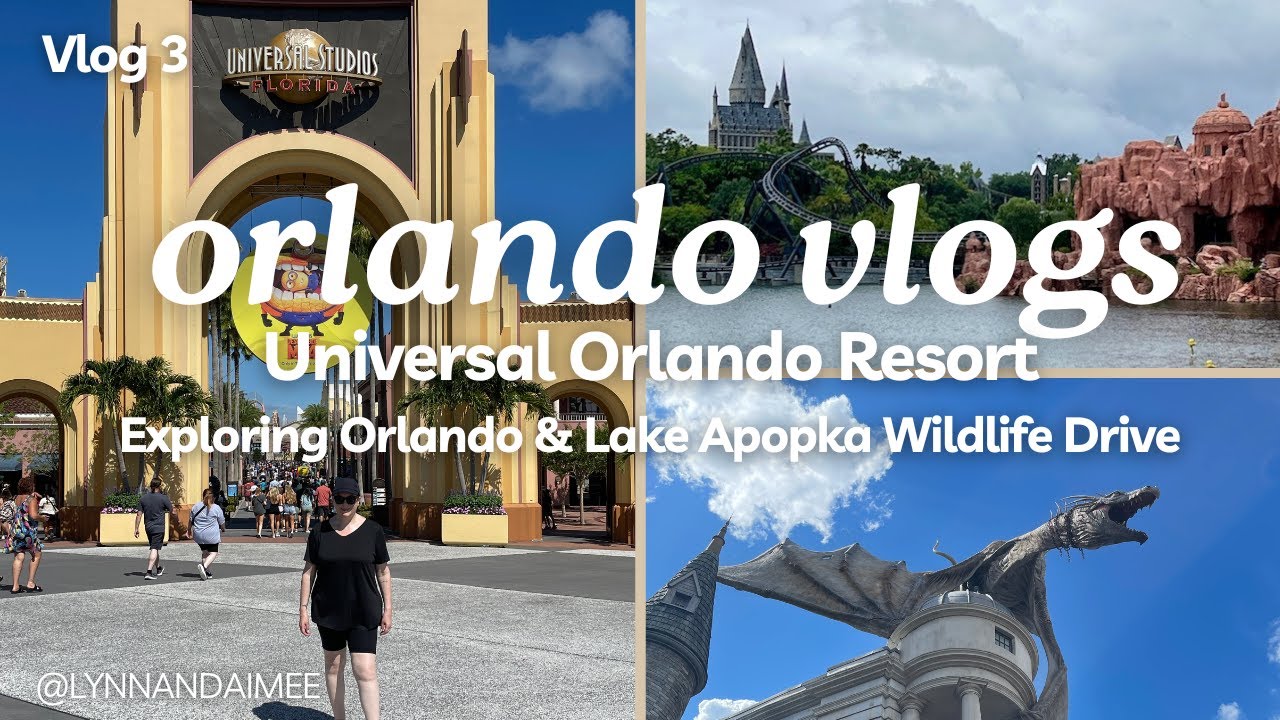 ORLANDO VLOG 3 | Universal Orlando Resort | Audubon Park | Baldwin Park | Lake Apopka Wildlife Drive