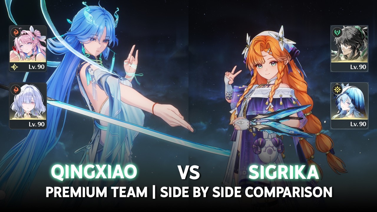 S0 Qingxiao VS S0 Sigrika | F2P Weapon Side By Side Comparison  | Wuthering Waves 3.6