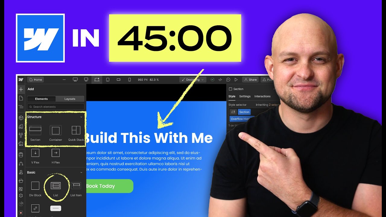 LEARN WEBFLOW IN 45 MIN.