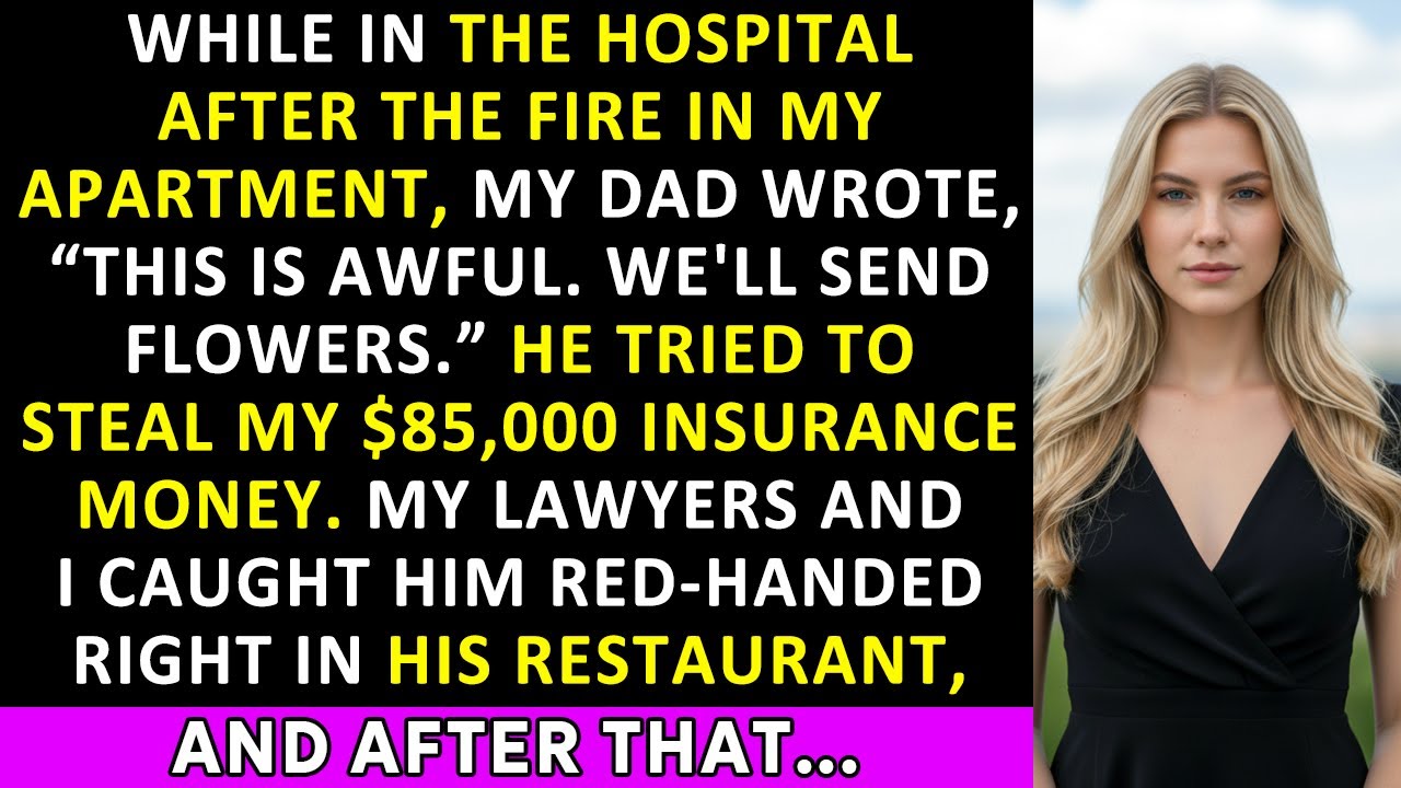While In The Hospital After The Fire, My Dad Wrote, “This Is Awful.” He Tried To Steal...