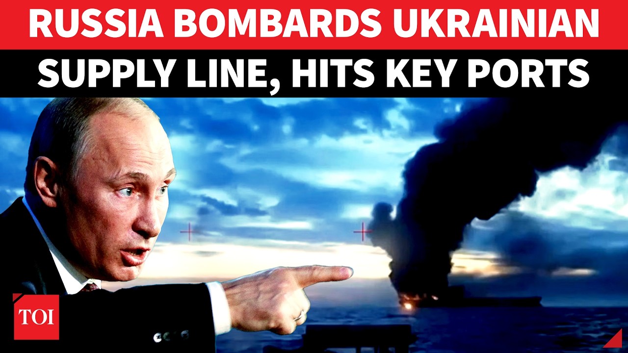 Russia BOMBS Ukrainian Military Lifeline; Cargo Ship & Fuel Facility Obliterated At Odessa Port