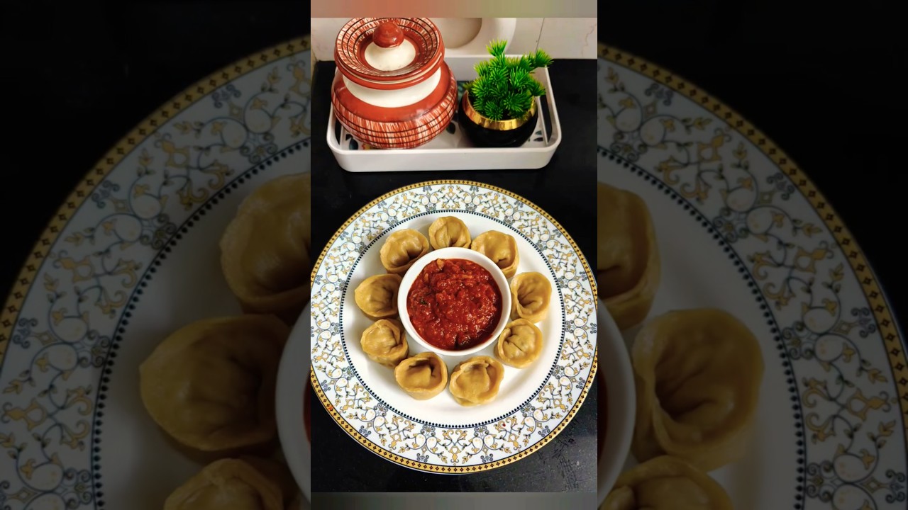 Chicken Momos Simple Design🥟 using wheat flour🌾 