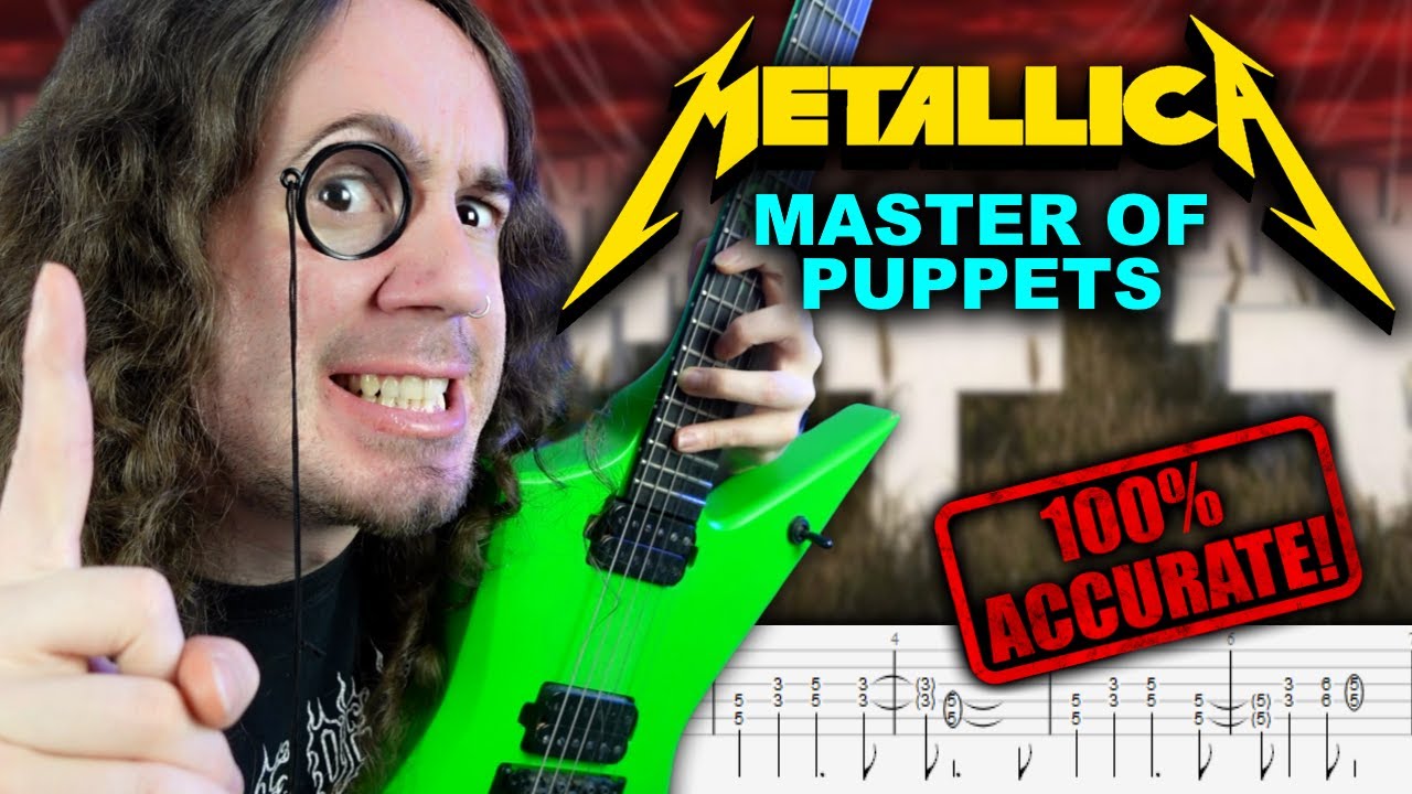 Как ДЕЙСТВИТЕЛЬНО играть соло MASTER OF PUPPETS (с табулатурами!)