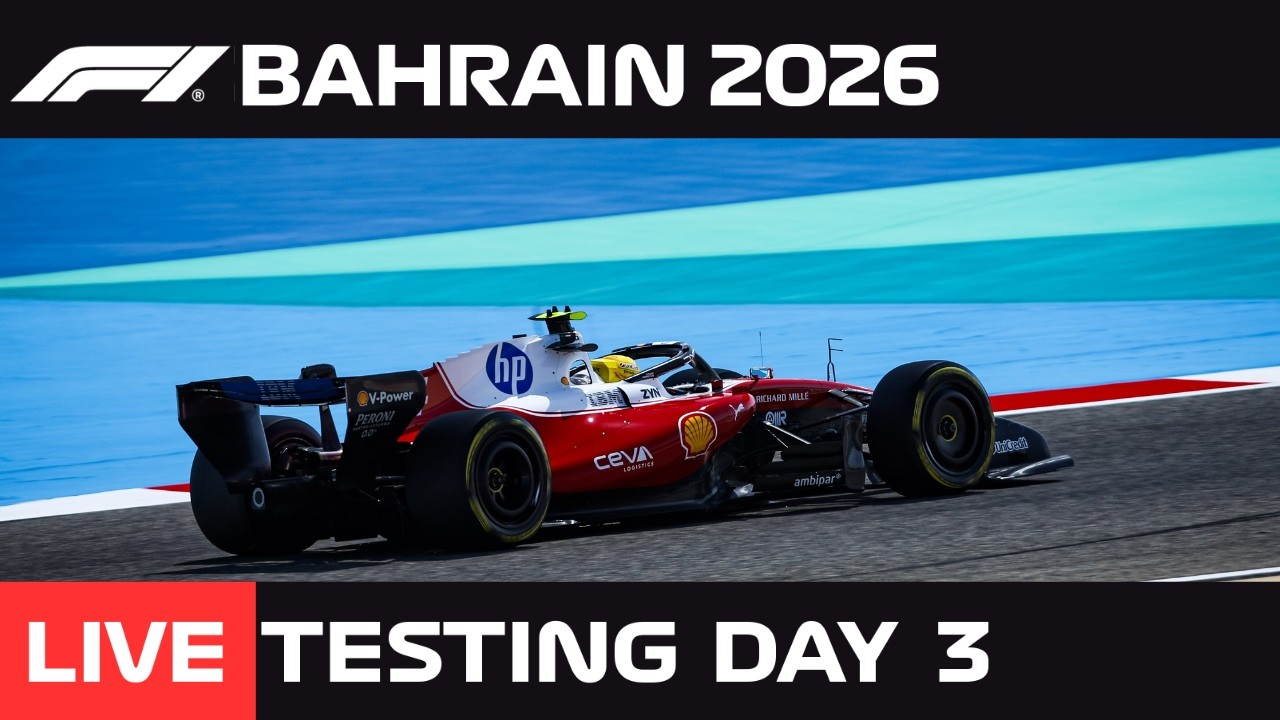 F1 Live Bahrain Testing - Live Timings + Commentary Day 3