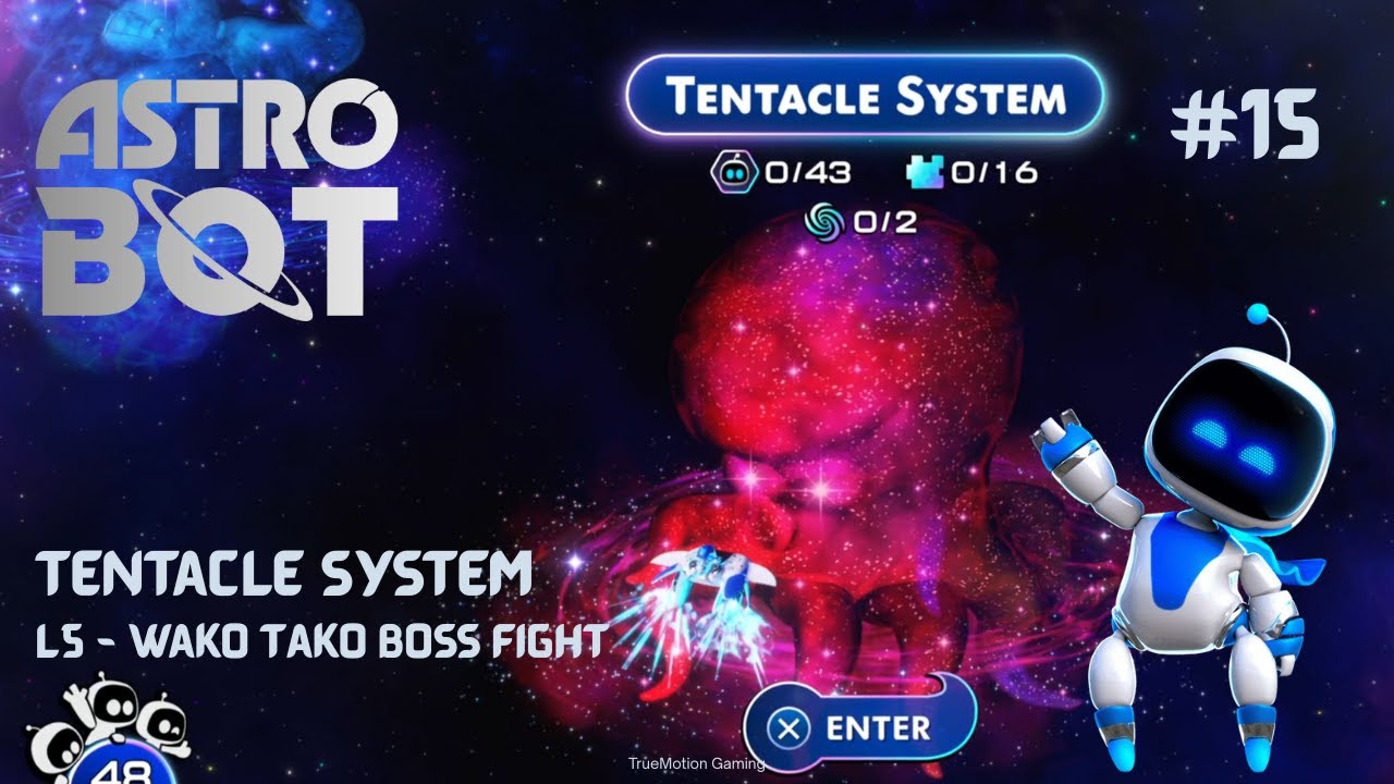 Astro Bot Wako Tako (Boss Battle) – No Commentary | TrueMotion Gaming