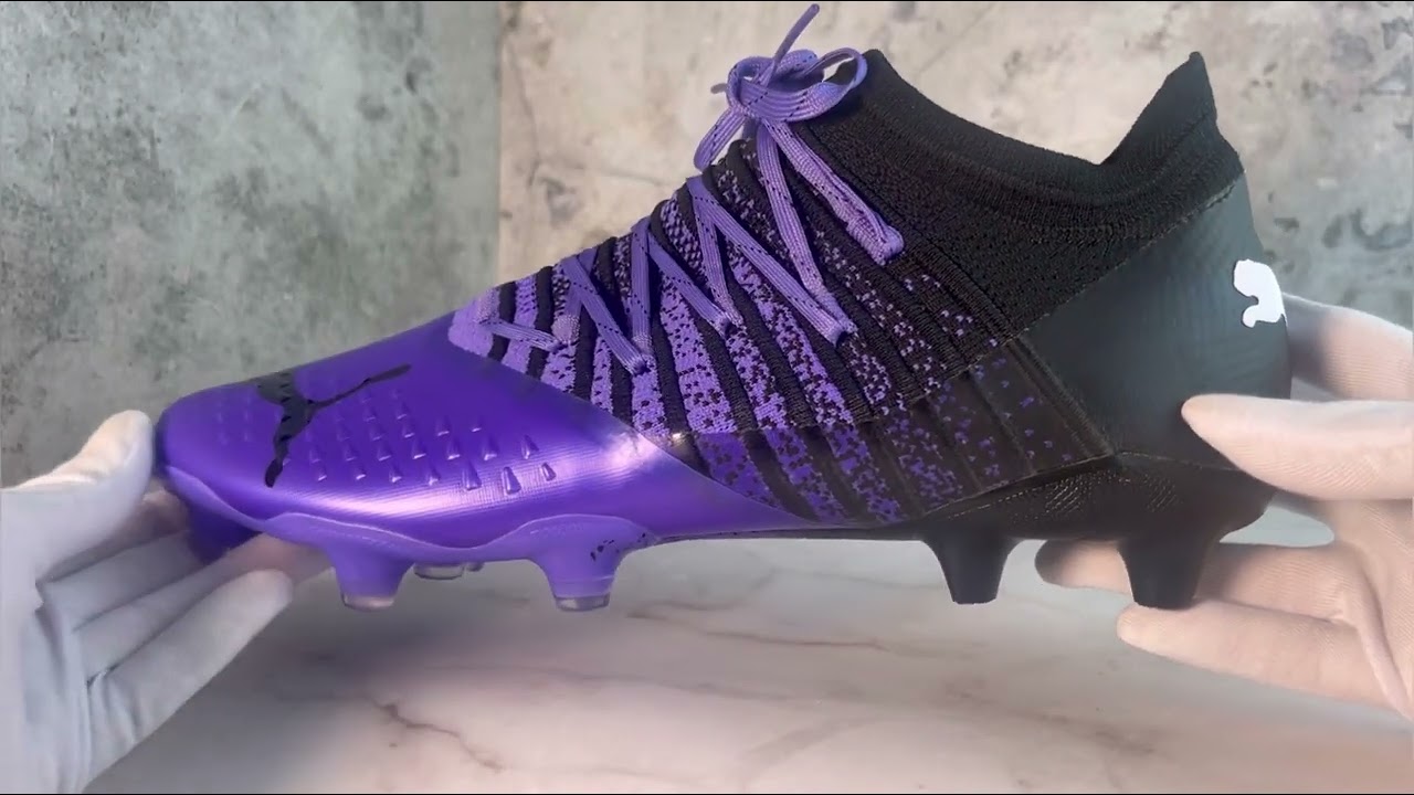 Футбольная обувь .Бутсы Puma Future Z 1.3 черный/фиолетовый