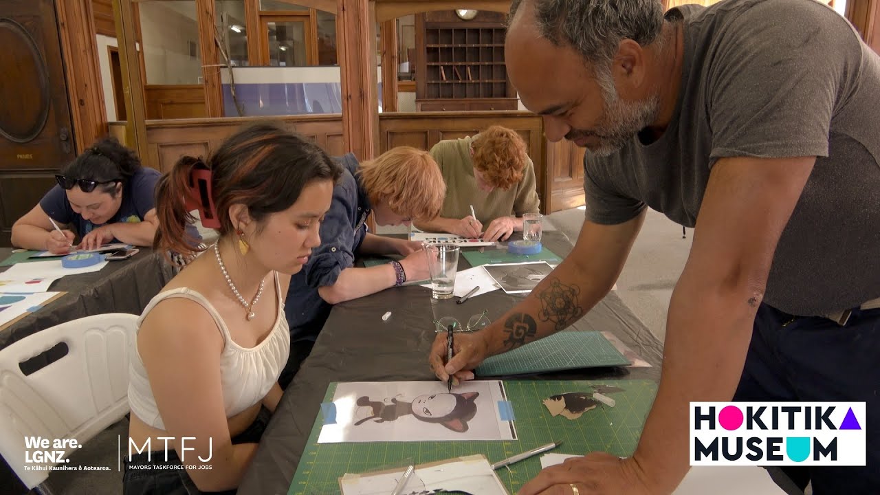 Regan Tamanui,  Stencil Street Art Workshop , 16th February 2023