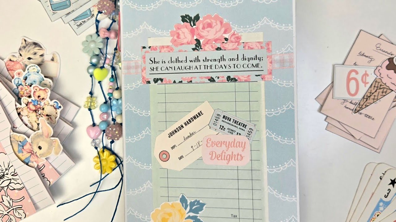 Interactive Journaling Prompt Junk Journal Flip Through
