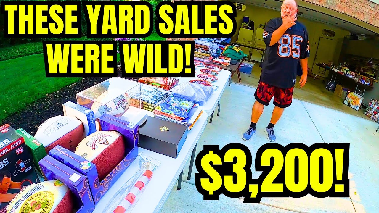 WE FOUND $3,223 IN VALUE AT COMMUNITY YARD SALES