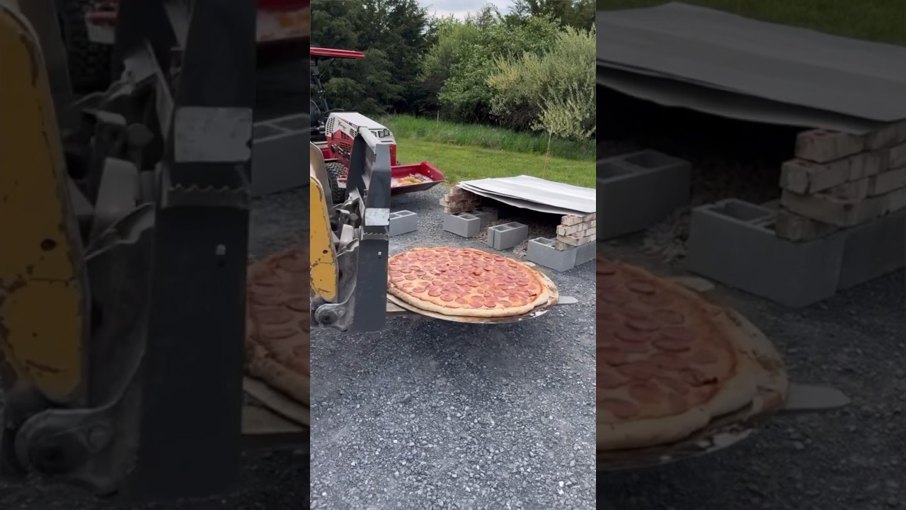 Italians reacting to GIANT PIZZA