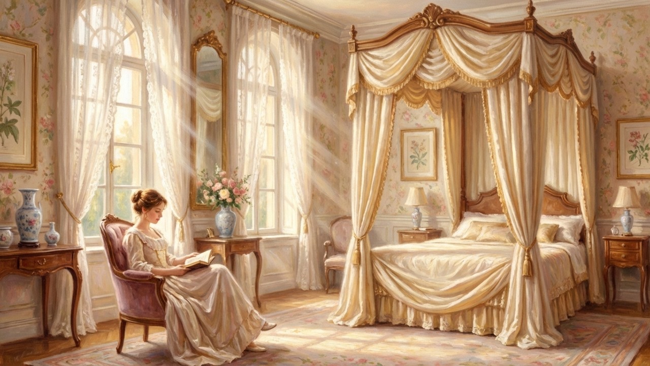 Golden Light in a Victorian Bedroom | Peaceful 19th Century Morning Ambience