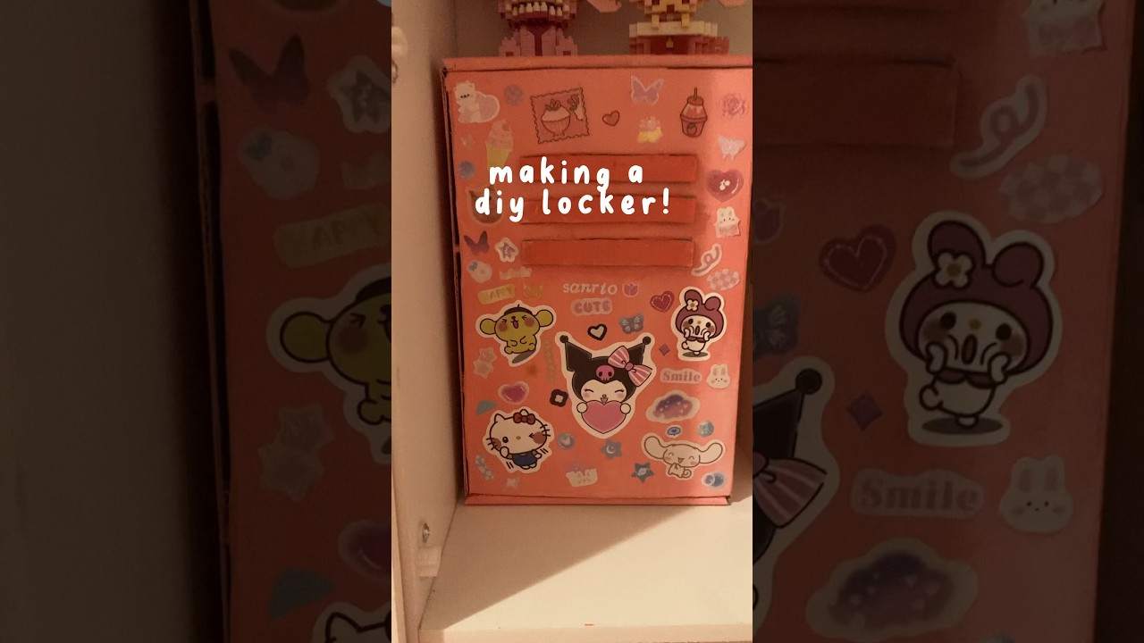 diy desk locker! 