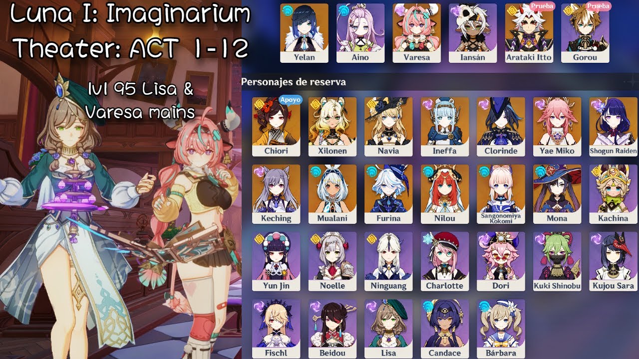 Hoyoverse is being crazy! How to New Imaginarium Theater: Lunar mode. Act 1-12. 【原神】