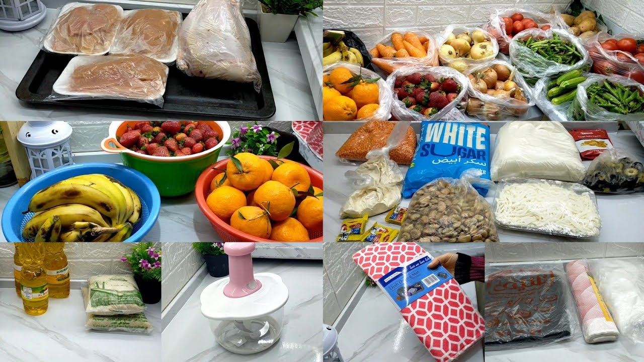 1000 جنيه بس! مليت البيت خير لـ 10 أيام ومشتريات تفريزات رمضان 2026 🌙💸