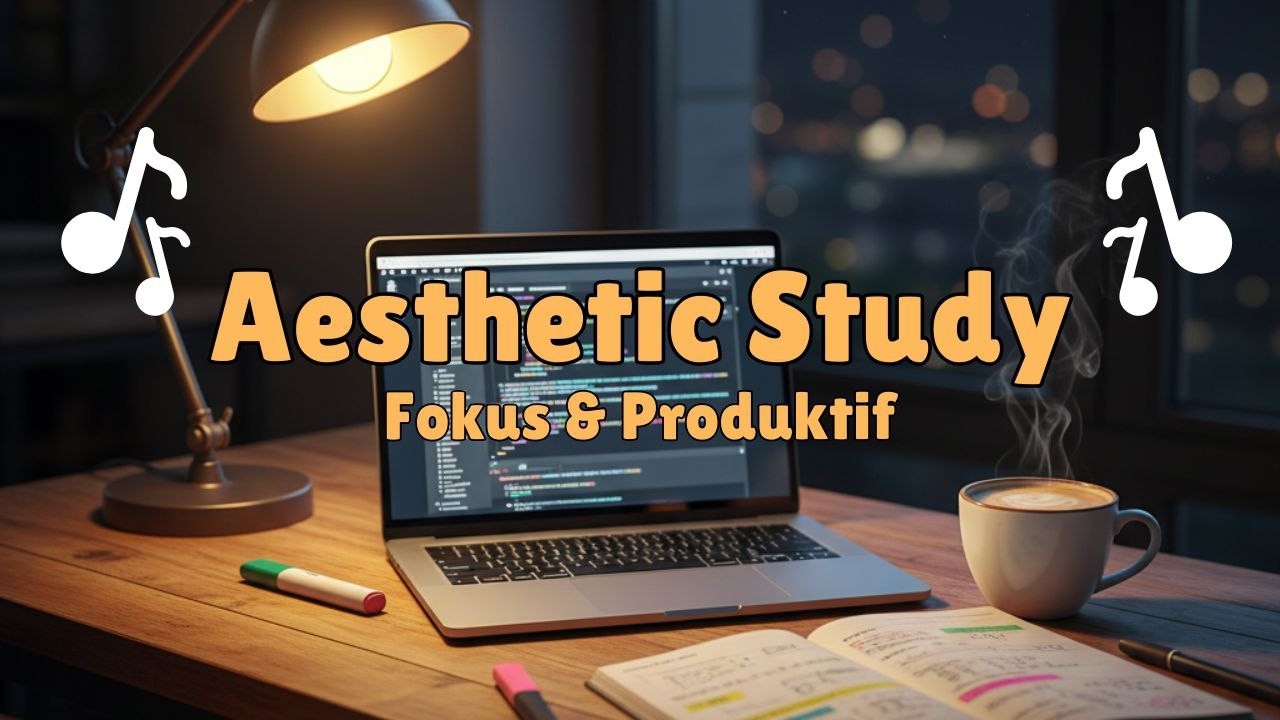 Aesthetic Study Music | Cozy Night Cafe for Studying & Productivity