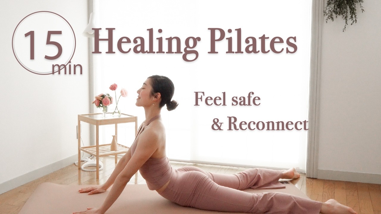 15 MIN Pilates Slow Flow for Feeling Safe in Your Body | Stress & Anxiety Relief