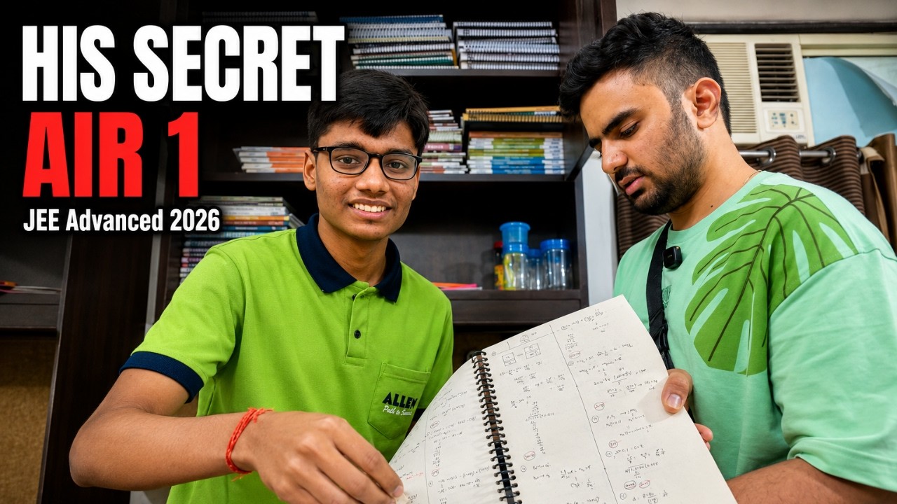 I Found Out Why He Topped JEE ADV 2026! Room Tour😎