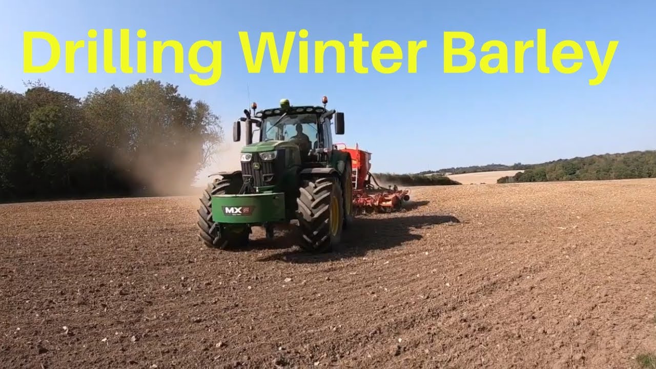 Started Drilling Barley! John Deere/Vaderstad