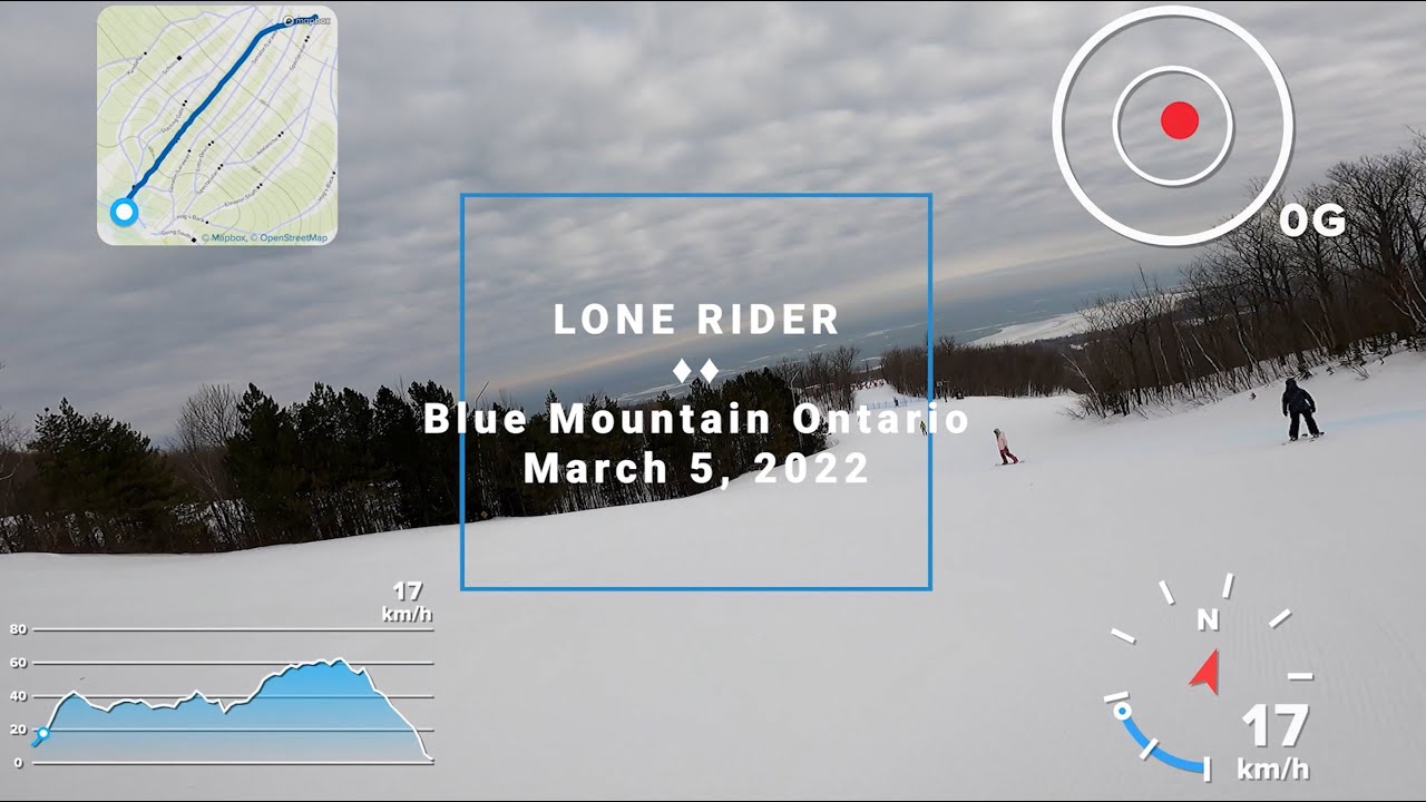 Skiing &diams;&diams; LONE RIDER &diams;&diams; Blue Mountain, Ontario 2022