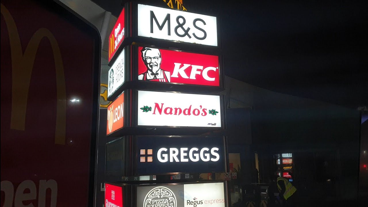 Beaconsfield Service Station for 24 hour MacDonald's|| motorway Service Station UK || Sajid Shahpuri
