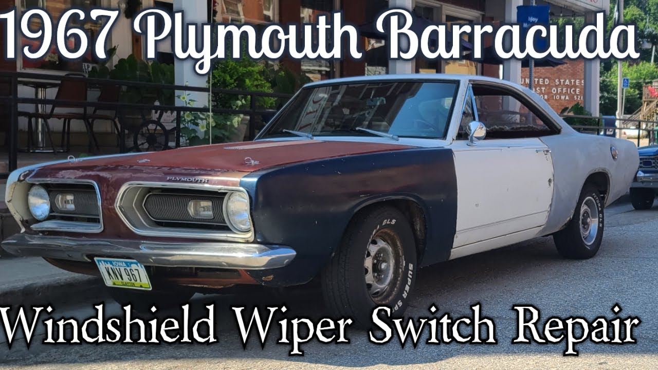 Mopar Dodge 1967 Plymouth Barracuda Windshield Wiper Switch REBUILD DIY Troubleshooting Test per FSM